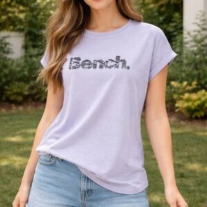 Bench Women's Light Purple Short Sleeve Tee